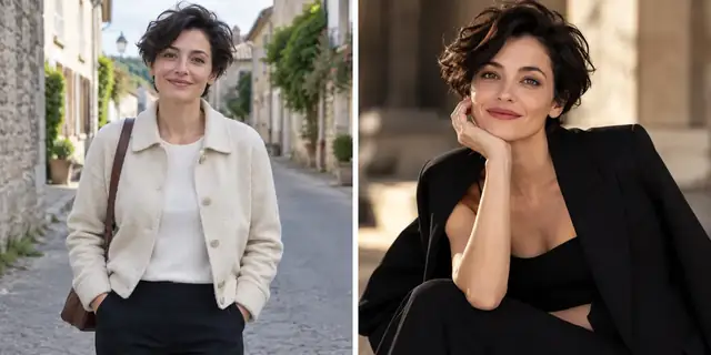 Beispielvisualisierung: Vorher: neutrales Ausgangsfoto. Nachher: Wie im Magazin.